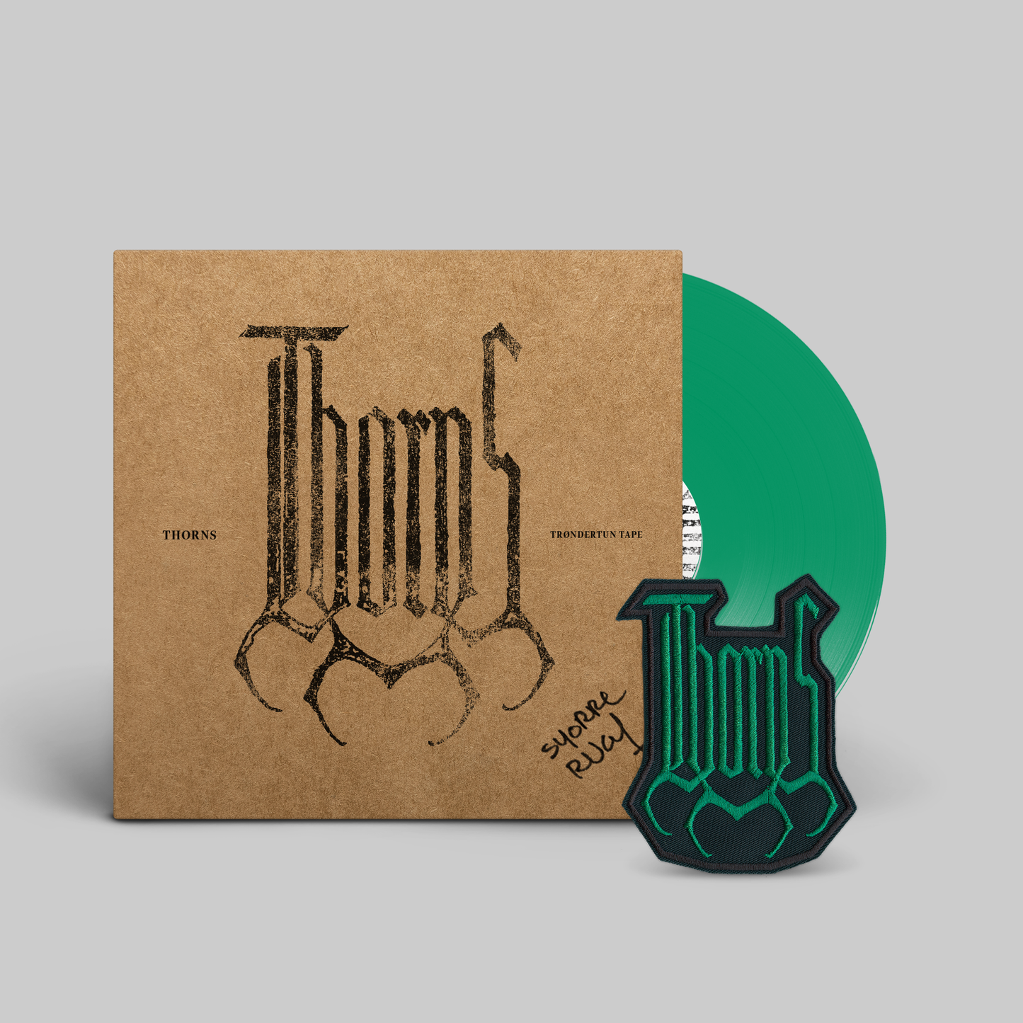 Trøndertun Tape - 7" green vinyl  - signed with patch!