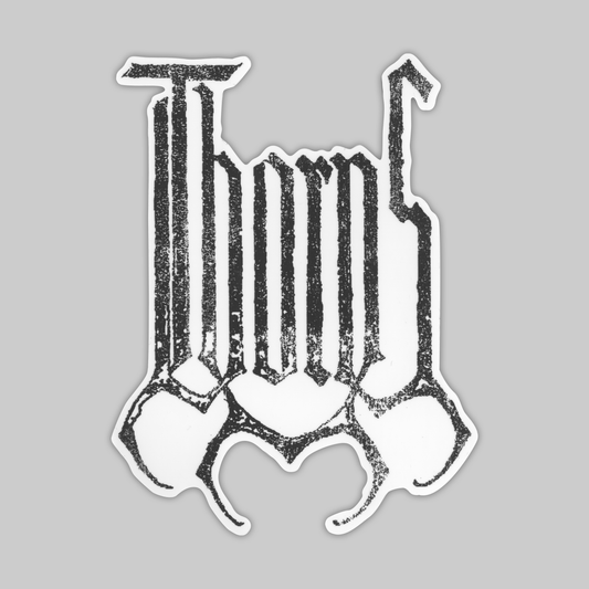 Black and white Sticker