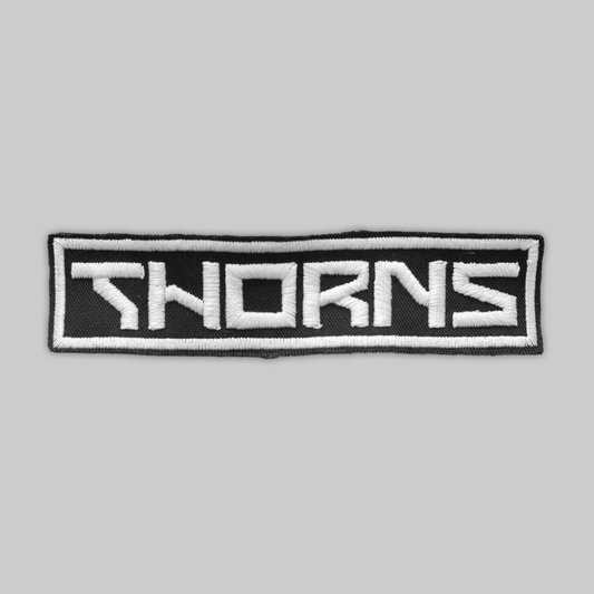 Woven Thorns patch - white
